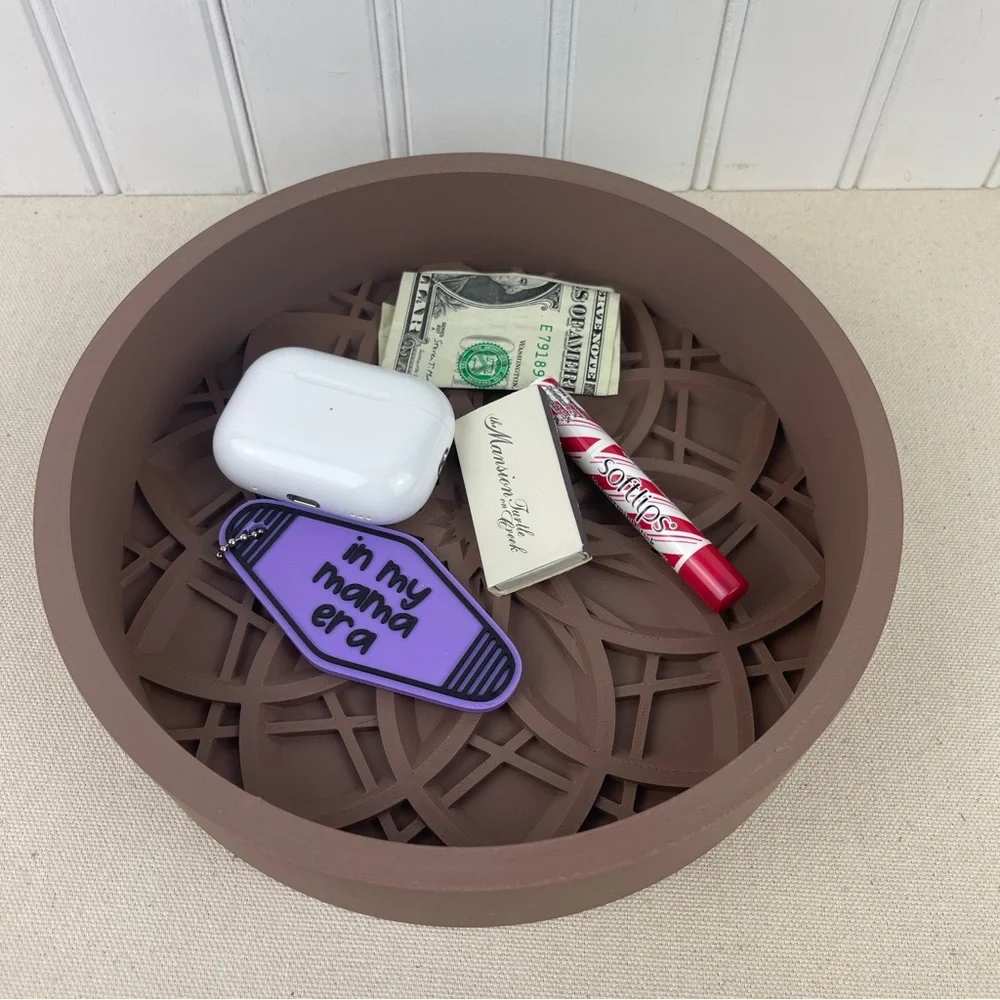Floral Design Catch All Tray, The Kovi Catch-All Tray with Bottom